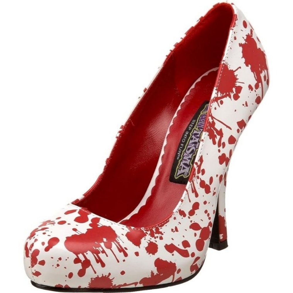 Funtasma by Pleaser Women's Bloody-12 Blood Splatter Pump Heals